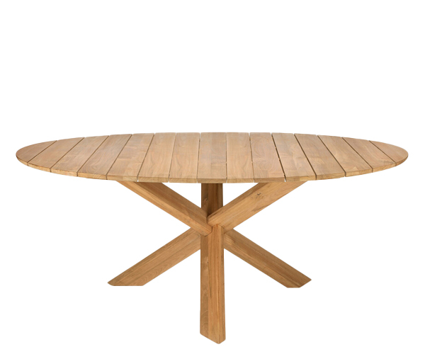 Ethnicraft - Circle Outdoor Dining Table - 136cm.