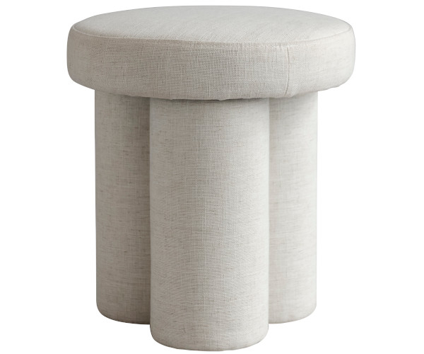 101 CPH Big Foot Stool - white chalk linen