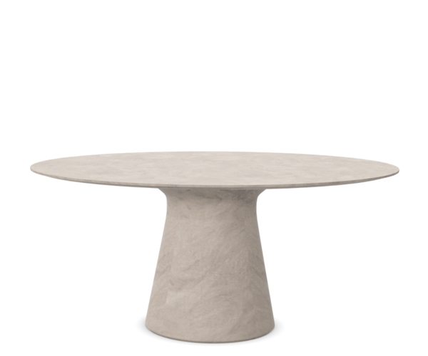 Andreu World Reverse Dining Table - Cement - Ø140cm.