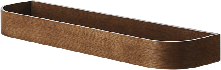 Audo Copenhagen Epoch Shelf, 79, Dark St. Oak/blk Str H: 8 cm, W: 79 cm, D: 20,4 cm - Hylder hos Magasin