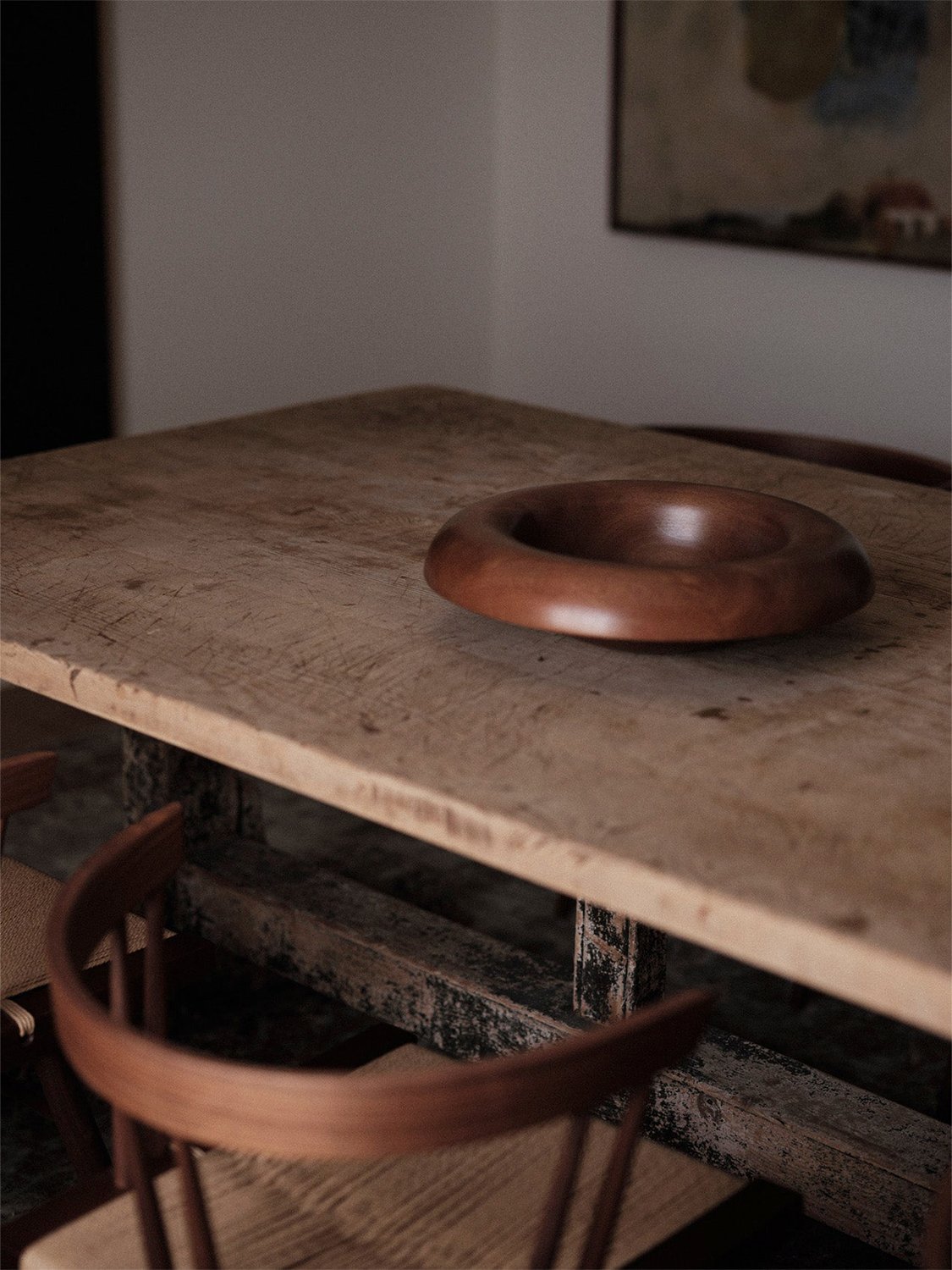 Audo Copenhagen Rond Bowl, H12,5, Wood - Serveringsskåle hos Magasin