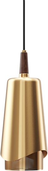 Audo Copenhagen Umanoff, Pendant, Brass, Walnut - Pendler Messing hos Magasin