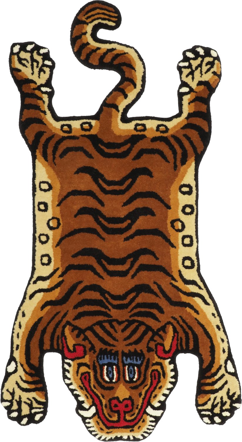 Bongusta Tiger Rug Small Str 70 x 125 cm - Gulvtæpper hos Magasin