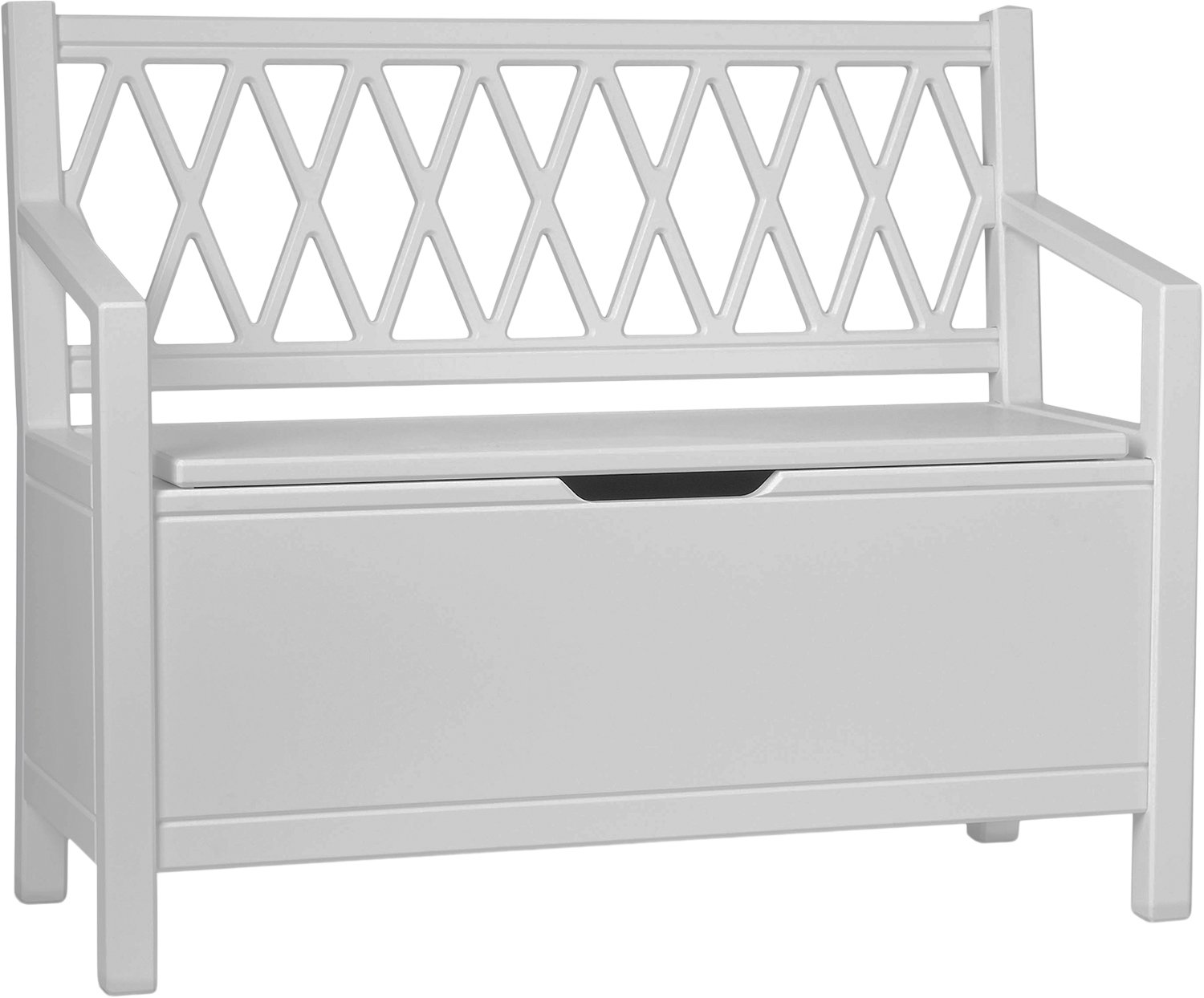 Cam Cam Copenhagen Harlequin Kids Storage Bench Mix - Classic Grey one size - Bænke hos Magasin