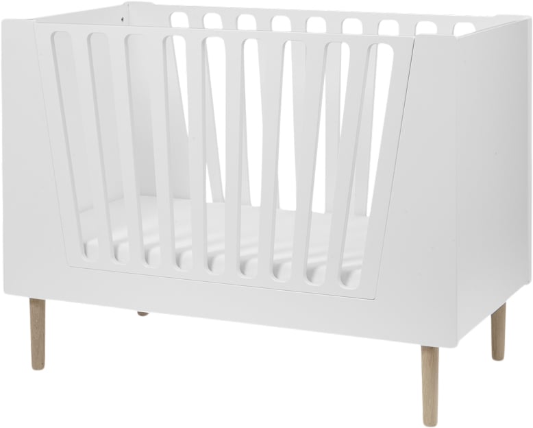 Done by Deer Baby cot 60 x 120 cm White 125 x 66 x - Senge Træ hos Magasin