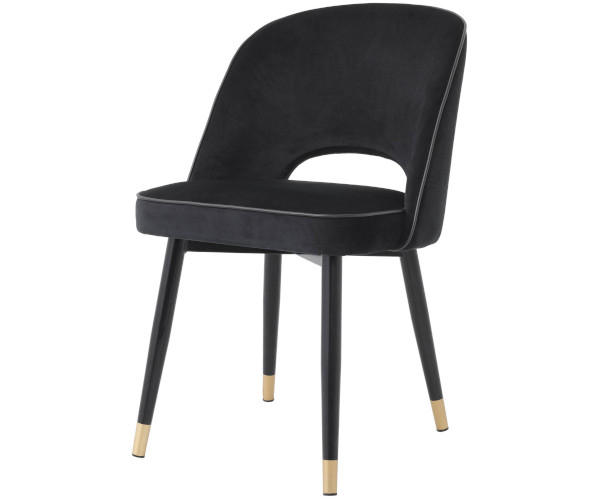 Eichholtz Cliff spisestol - Roche black velvet