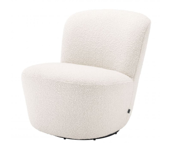 Eichholtz Doria Swivel stol - bouclé cream