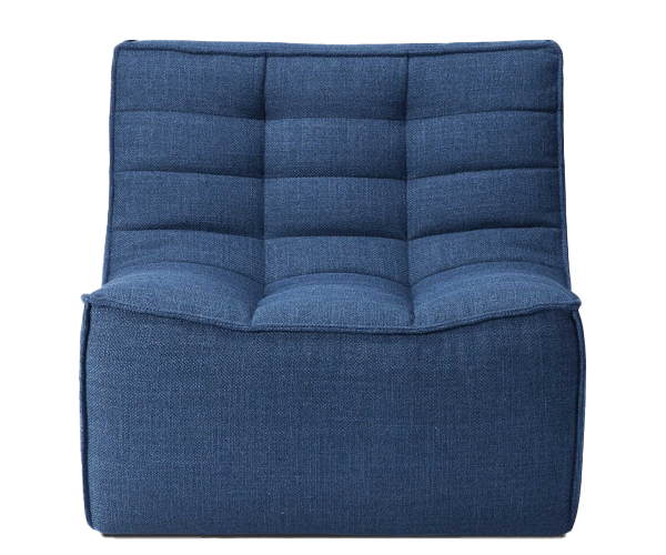 Ethnicraft N701 sofa - 1 seater - Blue