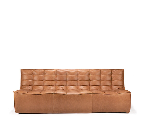 Ethnicraft N701 sofa - 3 seater - Old Saddle