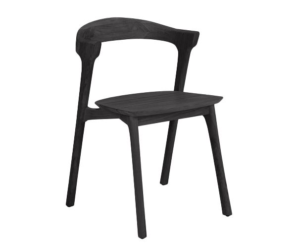 Ethnicraft Teak Black Bok Outdoor Dining Chair