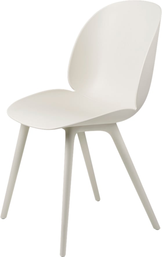 Gubi Beetle Dining Chair Un-upholstered, Plastic Base, Monochro Str 2013 - Spisebordsstole hos Magasin