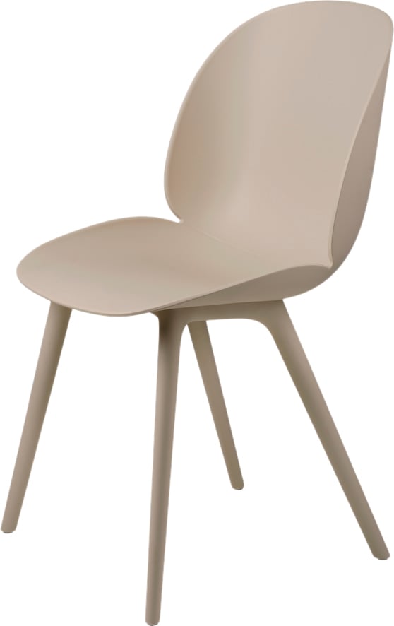 Gubi Beetle Dining Chair Un-upholstered, Plastic Base, Monochro Str 2013 - Spisebordsstole hos Magasin