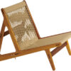 Gubi Mr01 Initial Lounge Chair, Outdoor Base: Solid Iroko Oiled, - Loungestole hos Magasin