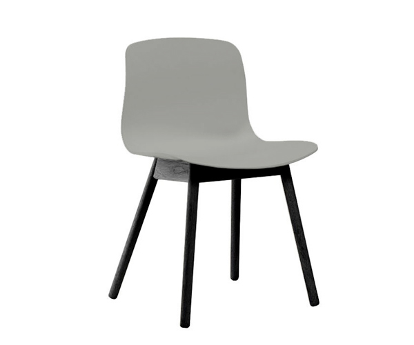 HAY About A Chair (AAC12) - Concrete Grey - Sort Eg