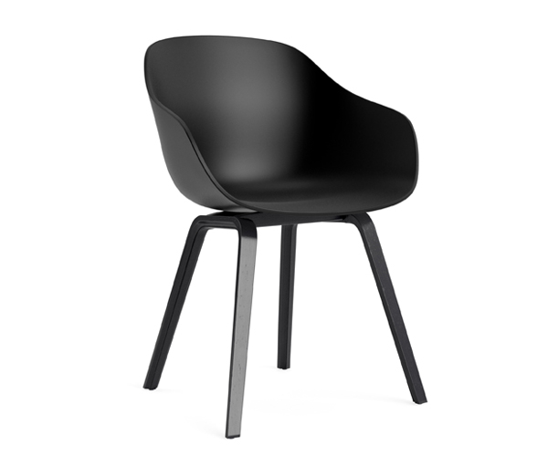 HAY About A Chair (AAC222) - Black - Black Oak