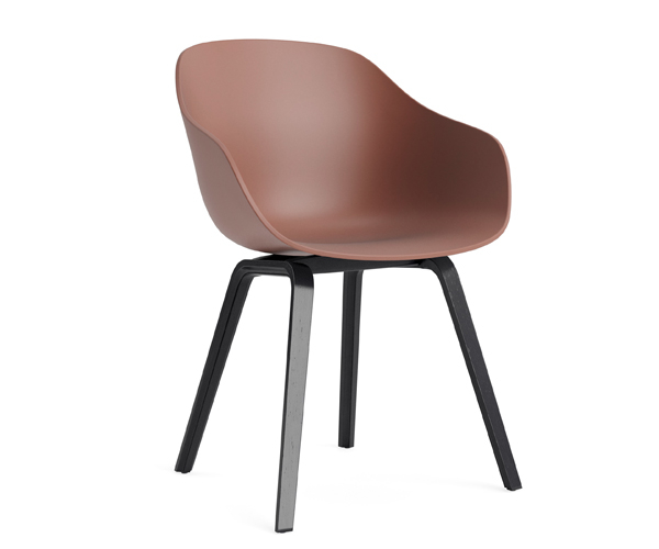 HAY About A Chair (AAC222) - Soft Brick - Black Oak