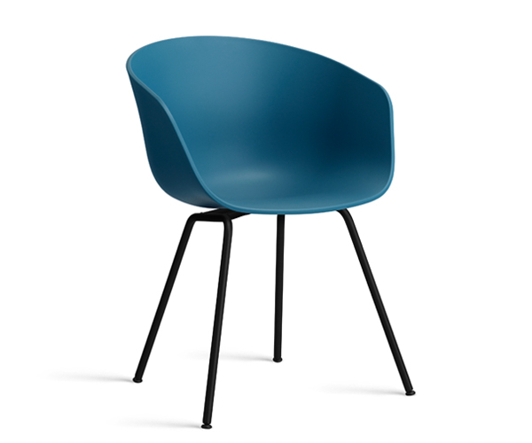 HAY About A Chair (AAC26) Black - Azure Blue