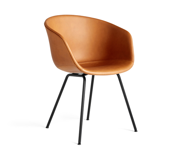 HAY About A Chair (AAC27) Cognac Sense Læder - Sort