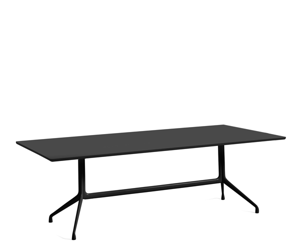 HAY About A Table AAT10 - 220x105cm - Sort linolium