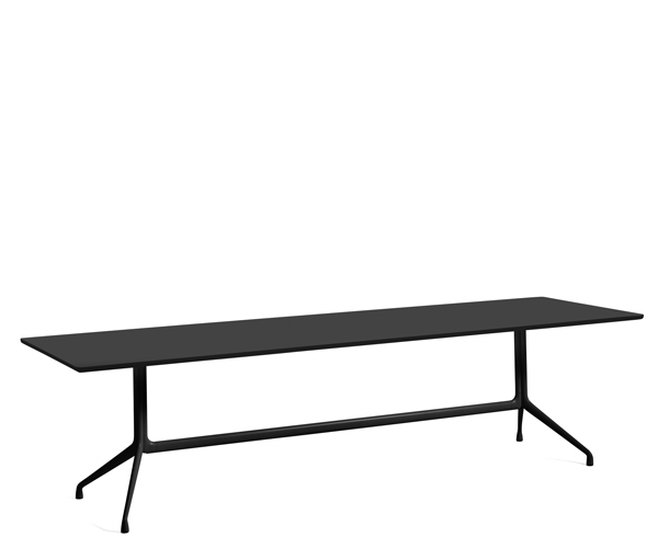 HAY About A Table AAT10 - 280x90cm - Sort Linolium