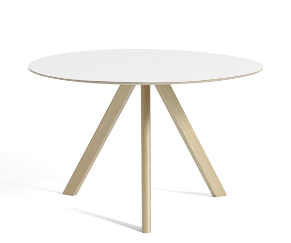 HAY CPH20 Round Table - Ø120cm - Hvid Laminat Top