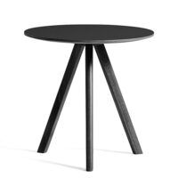 HAY CPH20 Sofabord - Ø50cm - Sort - Sort Linolium