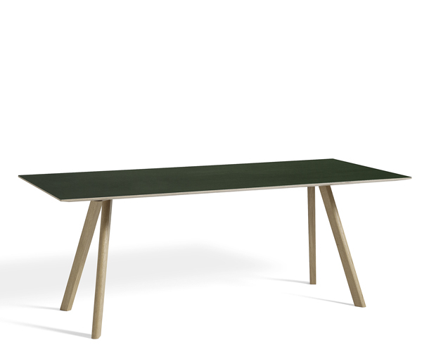 HAY CPH30 Table - 200x90cm - Grøn Linolium