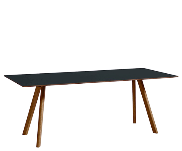 HAY CPH30 Table - 200x90cm - Valnød - Dark Grey Linolium