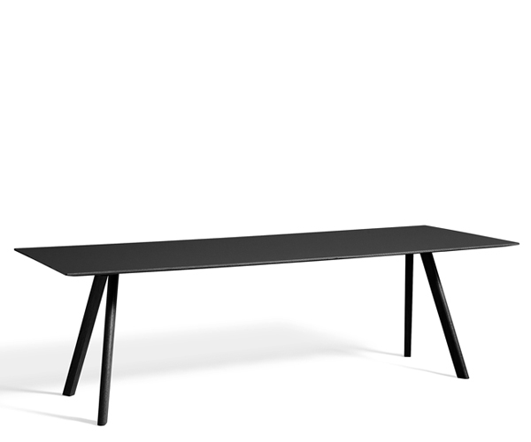 HAY CPH30 Table - 250x90cm - Sort Linolium - Sort