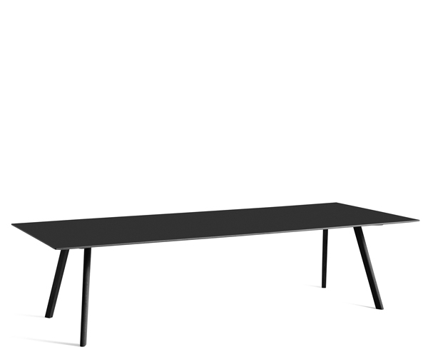 HAY CPH30 Table - 300x120cm - Sort Linolium - Sort