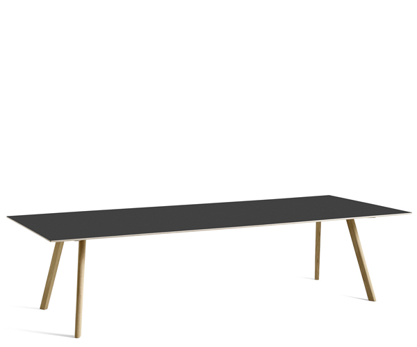 HAY CPH30 Table - 300x120cm - Sort Linolium