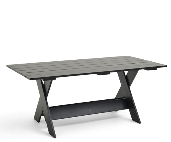 HAY Crate Dining Table - 180x89.5 - Pinewood - Black