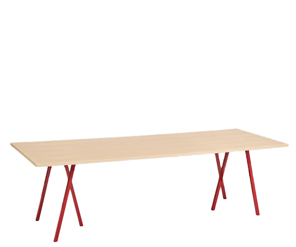 HAY Loop Stand Bord 250 - Maroon Red - Eg Finér