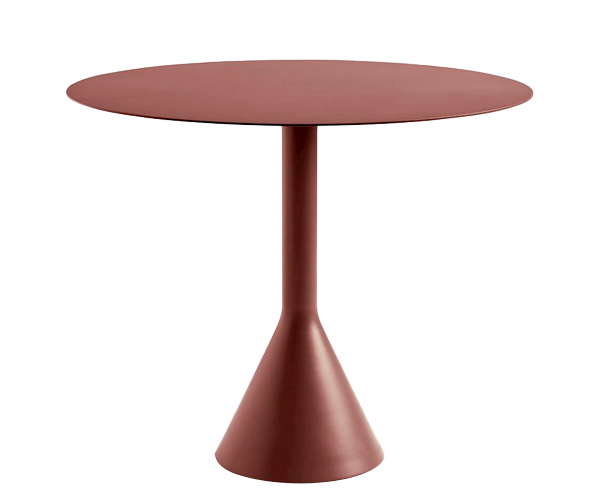 HAY Palissade Cone Table - Dia.90cm. - Iron Red