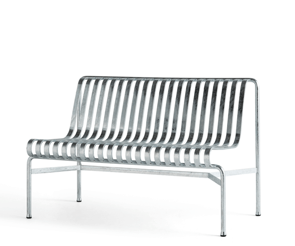 HAY Palissade Dining Bench - Galvaniseret - Uden Arm