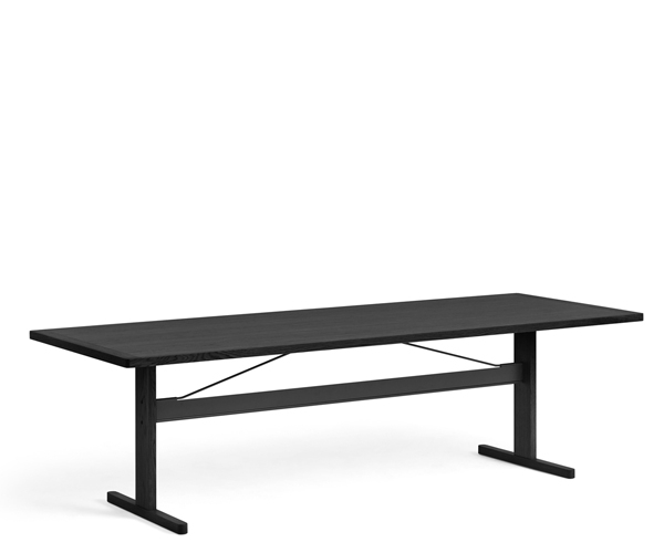 HAY Passerelle Table - 260x95cm. - Sort Eg Matlak - Sort