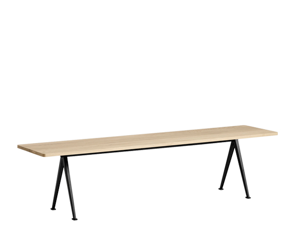 HAY Pyramid Bench 12 - 190x40cm - Eg Matlak/Sort