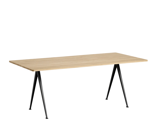 HAY Pyramid Table 02 - 190x85cm - Eg Matlak/Sort