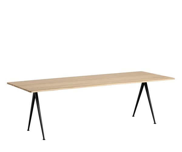 HAY Pyramid Table 02 - 250x85cm - Eg Matlak/Sort