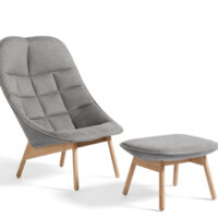 HAY Uchiwa Quilt Loungestol M. Skammel - Lola Warm Grey - Roden 05