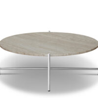 Handvark Coffee Table 90 - Round - Rustfri Stål - Sand