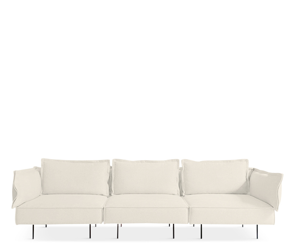 Handvark Three Seat Sofa - Soho Stof - Chalk