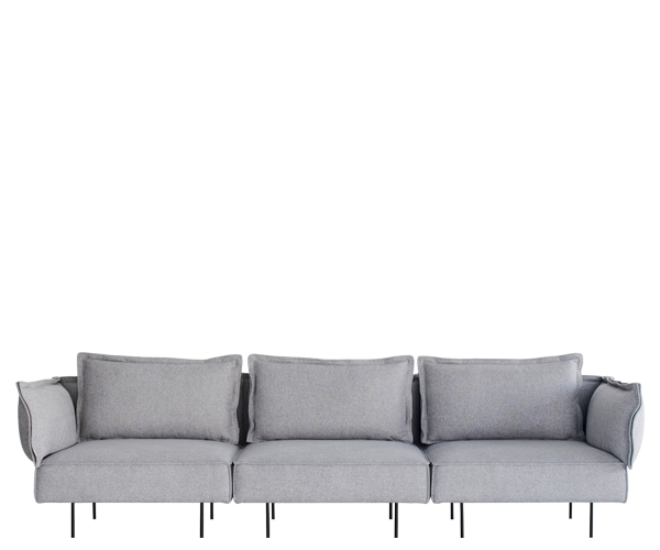 Handvark Three Seat Sofa - Soho Stof - Concrete