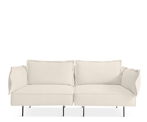 Handvark Two Seat Sofa - Soho Stof - Chalk