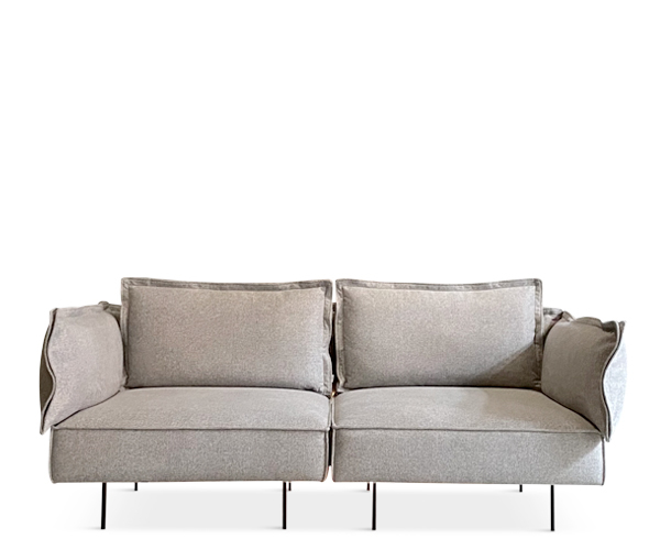 Handvark Two Seat Sofa - Soho Stof - Concrete