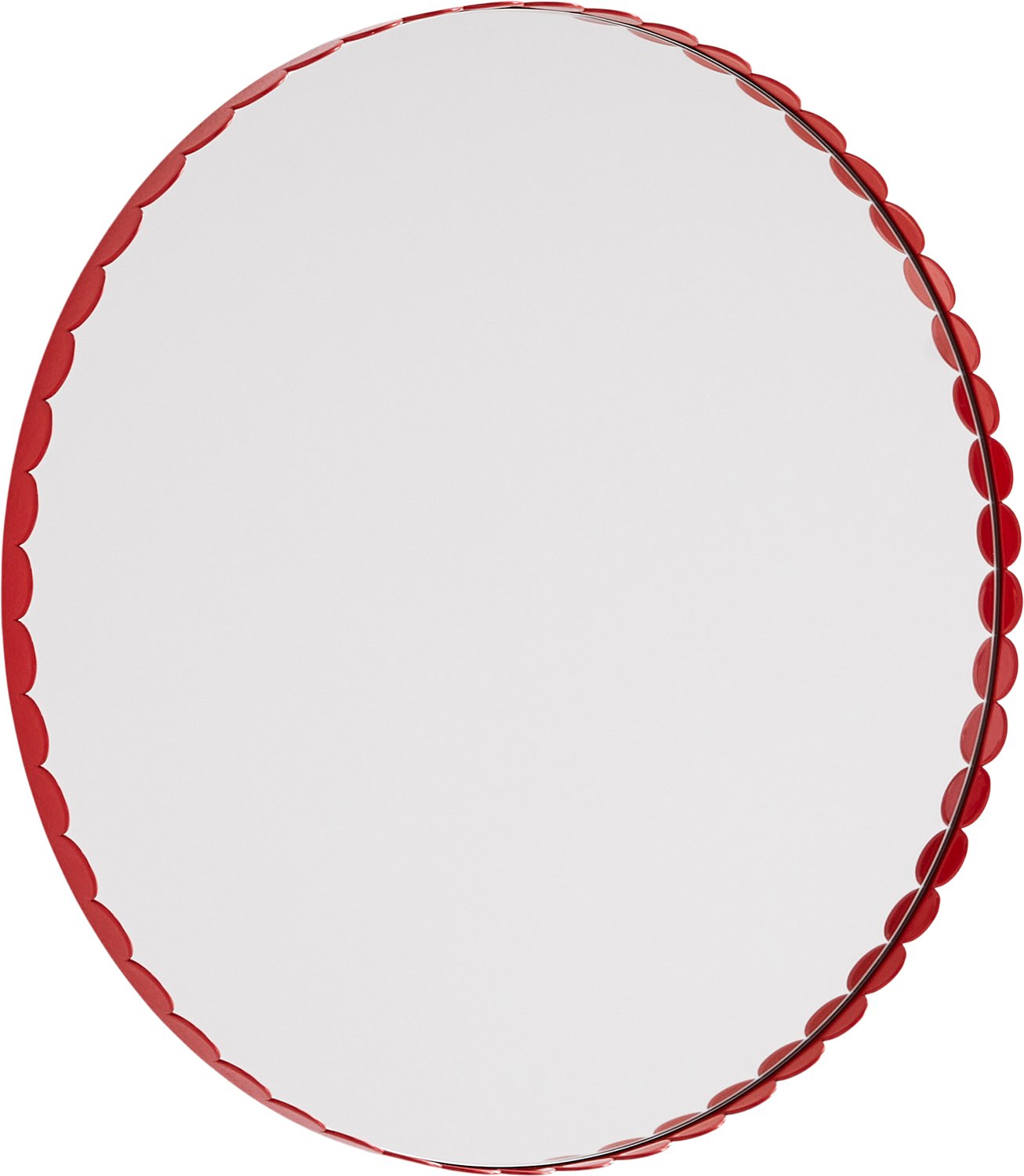 Hay Arcs Mirrorround-red Str H3 X W60 X L60 - Vægspejle hos Magasin