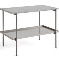 Hay Rebar Sidebord 75x44 cm. - Fossil Grey Marmor