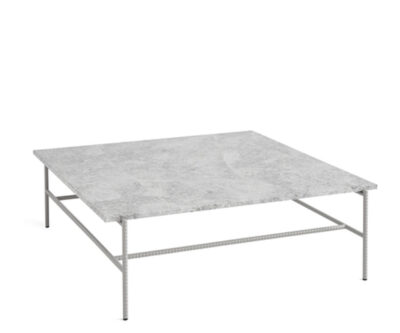 Hay Rebar Sofabord 100x104 cm. - Fossil Grey Marmor