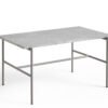 Hay Rebar Sofabord 80x49 cm. - Fossil Grey Marmor