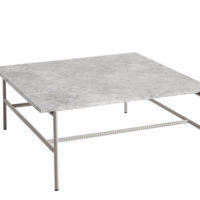 Hay Rebar Sofabord 80x84 cm. - Fossil Grey Marmor